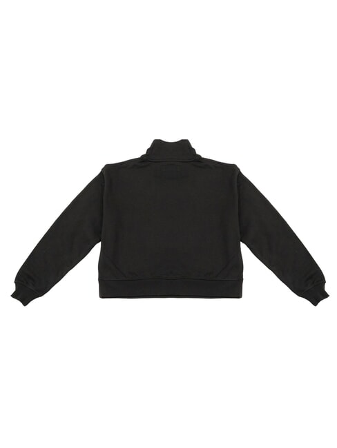 CK JEANS Hanorac de bumbac ck negru/amarant - Hanorace pentru femei