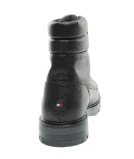 TOMMY HILFIGER TH Ghete din piele pentru gleznă negru - Ochelari de femeie - 4