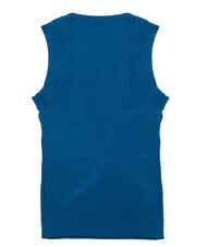 TOMMY HILFIGER TH Cămașă fără m&acirc;neci, cu umeri lați indigo intens - tricou - 3