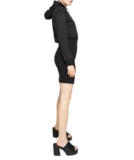 CALVIN KLEIN CK JEANS Rochie cu glugă ck negru/alb strălucitor - Haine de femeie - 6