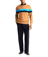 TOMMY HILFIGER TH Pulover cu guler rotund coniac / mono de trestie de zahăr - Pulovere pentru bărbați - 3