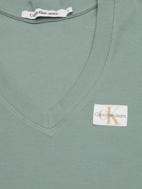 WOVEN LABEL Tricou din bumbac cu m&acirc;necă scurtă gri - tricou
