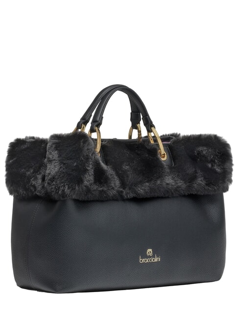 BETH FUR Geantă de m&acirc;nă cu clutch negru - Genți femei
