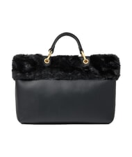 BRACCIALINI BETH FUR Geantă de m&acirc;nă cu clutch negru - Genți femei - 4