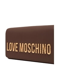 LOVE MOSCHINO SMART DAILY Geantă de umăr mini ciocolată2 - Genți femei - 4