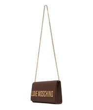 LOVE MOSCHINO SMART DAILY Geantă de umăr mini ciocolată2 - Genți femei - 3