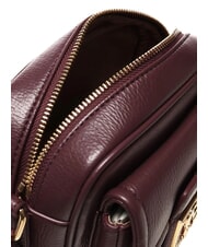 LOVE MOSCHINO LOCKED IN GOLD Geantă de umăr mini vin - Genți femei - 4