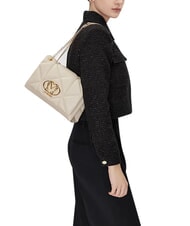 LOVE MOSCHINO EMBOSSED Geantă de umăr / geantă crossbody fildeş - Genți femei - 2