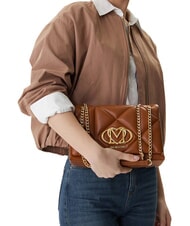 LOVE MOSCHINO EMBOSSED Geantă de umăr / geantă crossbody castan - Genți femei - 2