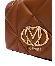 LOVE MOSCHINO EMBOSSED Geantă de umăr / geantă crossbody castan - Genți femei - 5