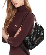 LOVE MOSCHINO QUILTED Geantă de umăr, cu curea de umăr negru - Genți femei - 2