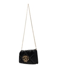 LOVE MOSCHINO EMBOSSED Geantă de umăr mini, cu lanț negru - Genți femei - 3