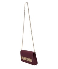 LOVE MOSCHINO SMART DAILY Poșetă cu lanț vin - Genți femei - 3
