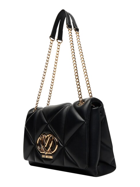 EMBOSSED Geantă de umăr / geantă crossbody negru - Genți femei