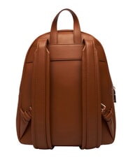 LOVE MOSCHINO EMBOSSED Rucsac cu buzunar frontal castan - Genți femei - 4