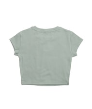 CALVIN KLEIN WOVEN LABEL Tricou din bumbac cu m&acirc;necă scurtă gri - tricou - 3