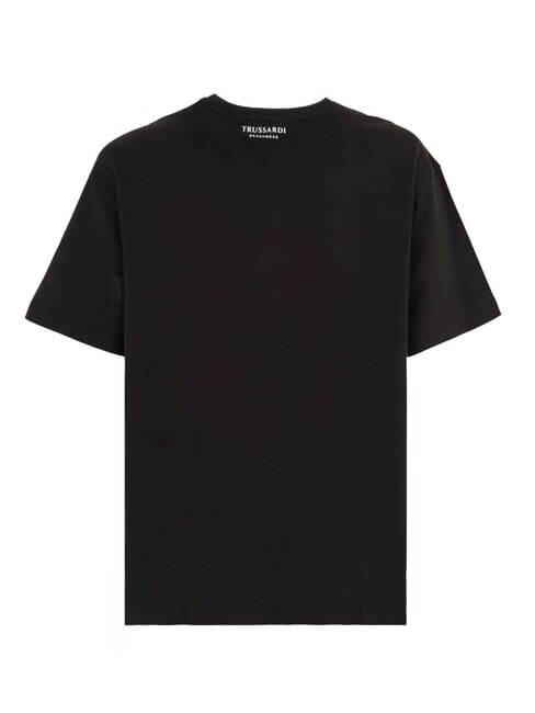 DIGITAL LEVRIERO Tricou din bumbac cu m&acirc;necă scurtă negru - tricou