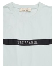 TRUSSARDI DIGITAL LEVRIERO Tricou din bumbac cu m&acirc;necă scurtă azur - tricou - 2