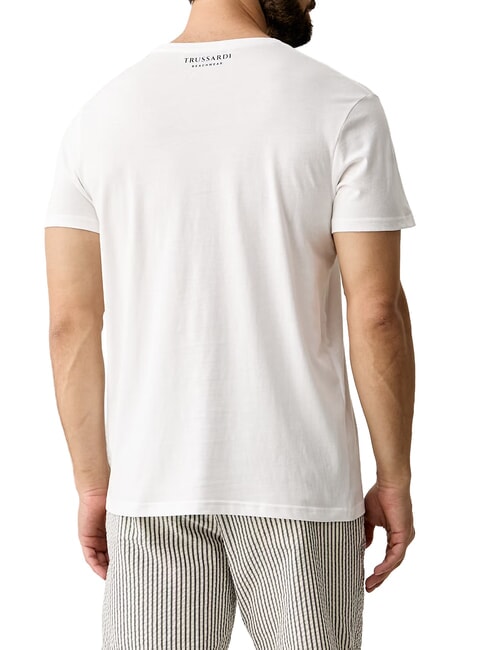 BASIC Tricou cu m&acirc;necă scurtă din bumbac alb - tricou