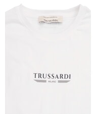 TRUSSARDI BASIC Tricou cu m&acirc;necă scurtă din bumbac alb - tricou - 2