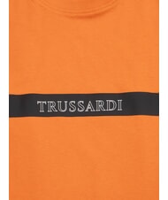 TRUSSARDI DIGITAL LEVRIERO Tricou din bumbac cu m&acirc;necă scurtă portocale - tricou - 2