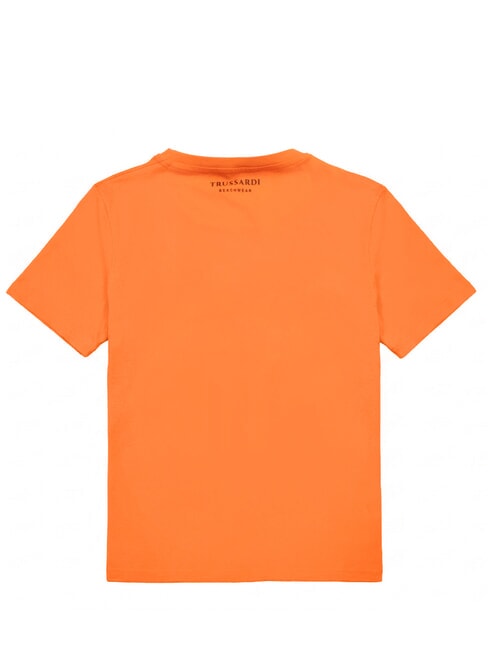 DIGITAL LEVRIERO Tricou din bumbac cu m&acirc;necă scurtă portocale - tricou