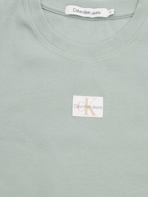 WOVEN LABEL Tricou din bumbac cu m&acirc;necă scurtă gri - tricou