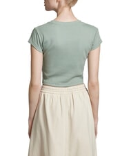 CALVIN KLEIN WOVEN LABEL Tricou din bumbac cu m&acirc;necă scurtă - tricou