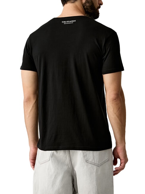 BASIC Tricou cu m&acirc;necă scurtă din bumbac negru - tricou