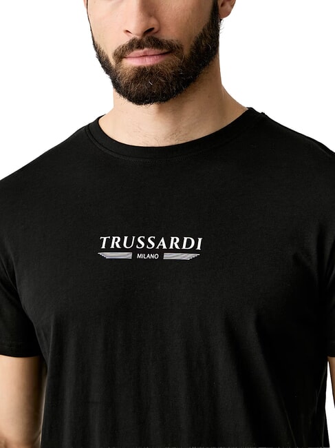 BASIC Tricou cu m&acirc;necă scurtă din bumbac negru - tricou
