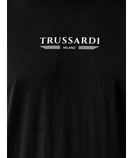 TRUSSARDI BASIC Tricou cu m&acirc;necă scurtă din bumbac negru - tricou - 5