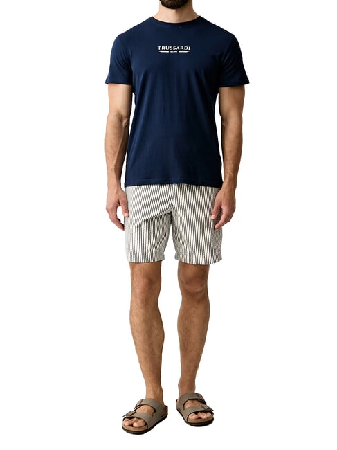 BASIC Tricou cu m&acirc;necă scurtă din bumbac marină - tricou