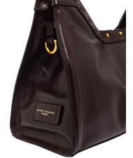 GIANNI CHIARINI AURORA Geantă de m&acirc;nă cu curea de umăr, din piele rubin antic - Genți femei - 6
