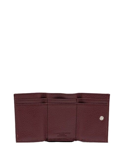 WALLETS GRAIN Portofel mic din piele pietrișată rubin antic - Portofele femei