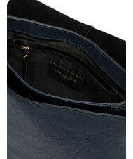 GIANNI CHIARINI HELENA ROUND Geantă de umăr cu curea de umăr, din piele BLUE - Genți femei - 4