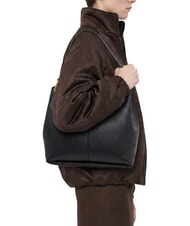 GIANNI CHIARINI SANDRA Geantă de umăr cu curea de umăr, din piele noapte - Genți femei - 2