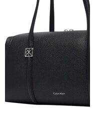 CALVIN KLEIN EMBLEM HW Geantă de umăr pe negru - Genți femei - 4