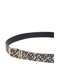 TOMMY HILFIGER TH SQUARE Curea albastru spațial - Curele - 4