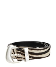 TOMMY HILFIGER TJW ZEBRA Curea din piele de ponei - Curele