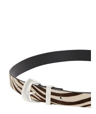 TOMMY HILFIGER TJW ZEBRA Curea din piele de ponei h&acirc;rtie de ziar - Curele - 4