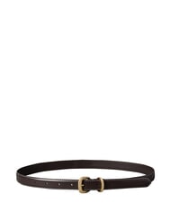 CALVIN KLEIN 2PIECE LOGO Curea de piele argint delicios/antic - Curele - 2