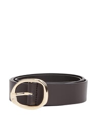 TOMMY HILFIGER TH SCULPT Curea de piele fondant maro - Curele - 3
