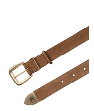 CALVIN KLEIN HW END TIP Curea din piele &icirc;ntoarsă argint delicios/antic - Curele - 3