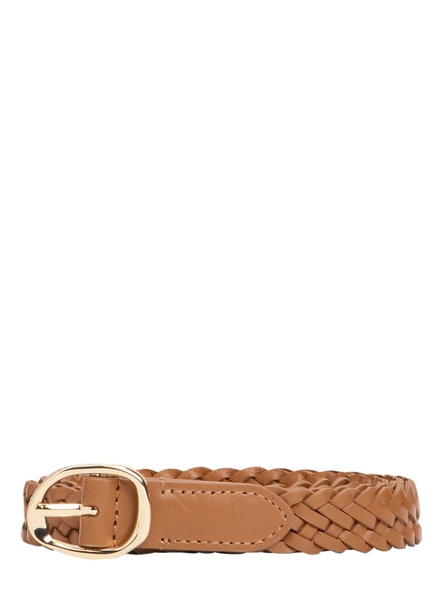 TH SCULPT Curea de piele coniac - Curele
