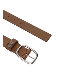 TOMMY HILFIGER TJW OVAL Curea de piele kaki &icirc;nchis de munte - Curele - 3