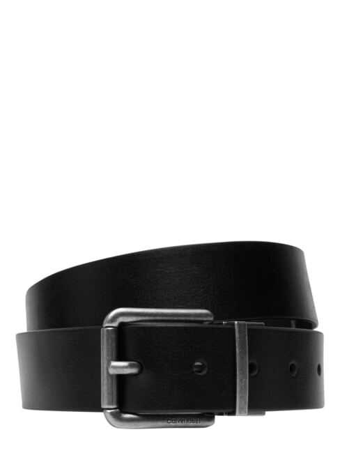 CASUAL ROLLER Curea reversibilă din piele negru/maro &icirc;nchis/antic - Curele