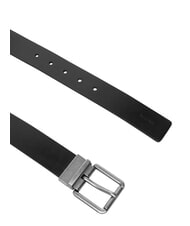 CALVIN KLEIN CASUAL ROLLER Curea reversibilă din piele negru/maro &icirc;nchis/antic - Curele - 4