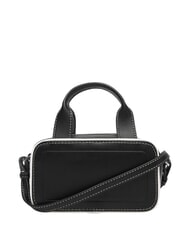 CALVIN KLEIN CONTRAST CK Geantă mini cu curea de umăr pe negru - Genți femei - 3
