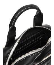 CALVIN KLEIN CONTRAST CK Geantă mini cu curea de umăr pe negru - Genți femei - 6