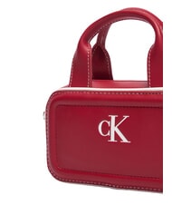CALVIN KLEIN CONTRAST CK Geantă mini cu curea de umăr Vin de Bordeaux - Genți femei - 5